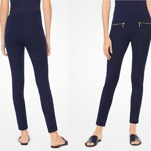 MICHAEL MICHAEL KORS Navy Blue Hutton Cotton-Blend slim fit ankle pants Sz 6